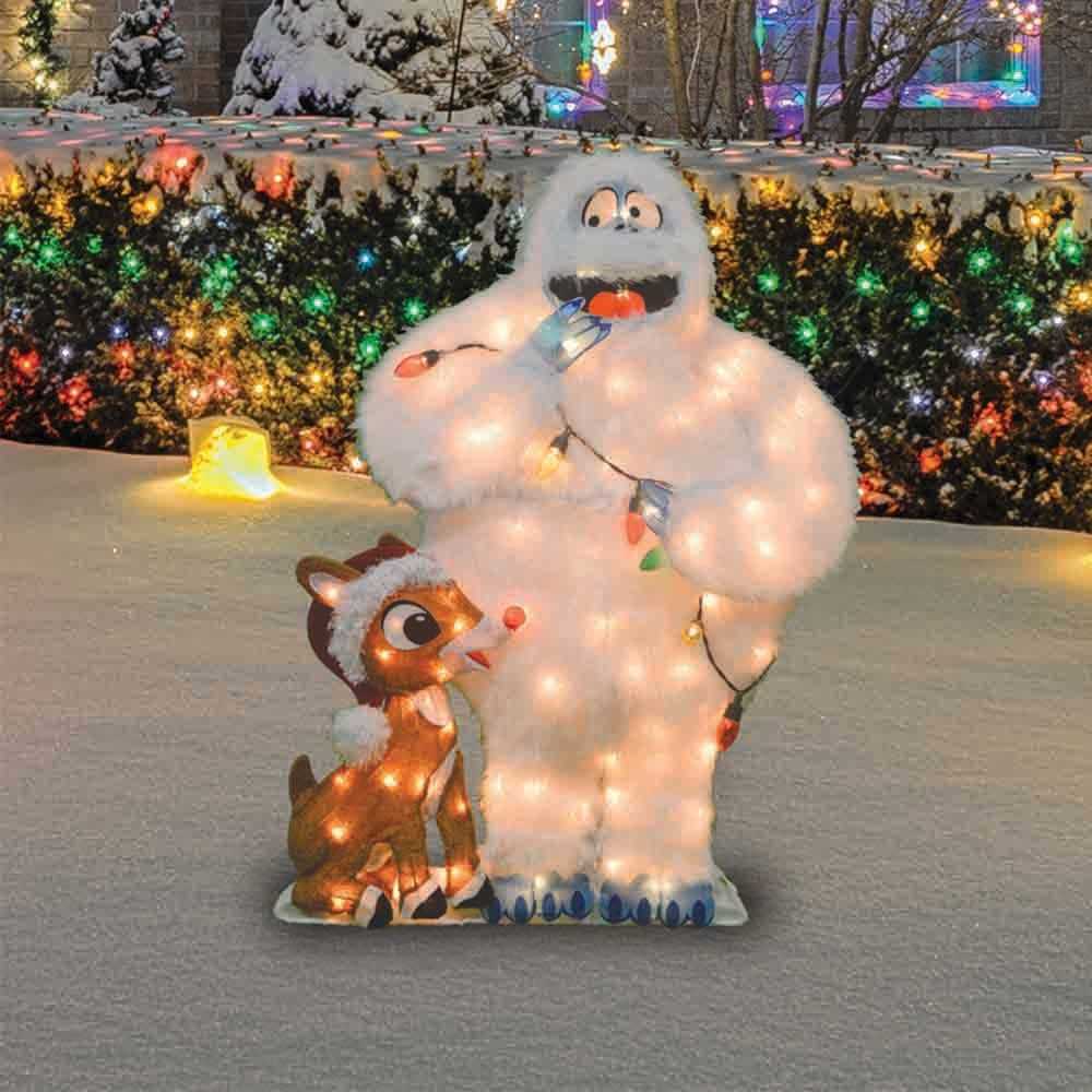 Rudolph and Bumble Outdoor Festive Decoration - Image 4