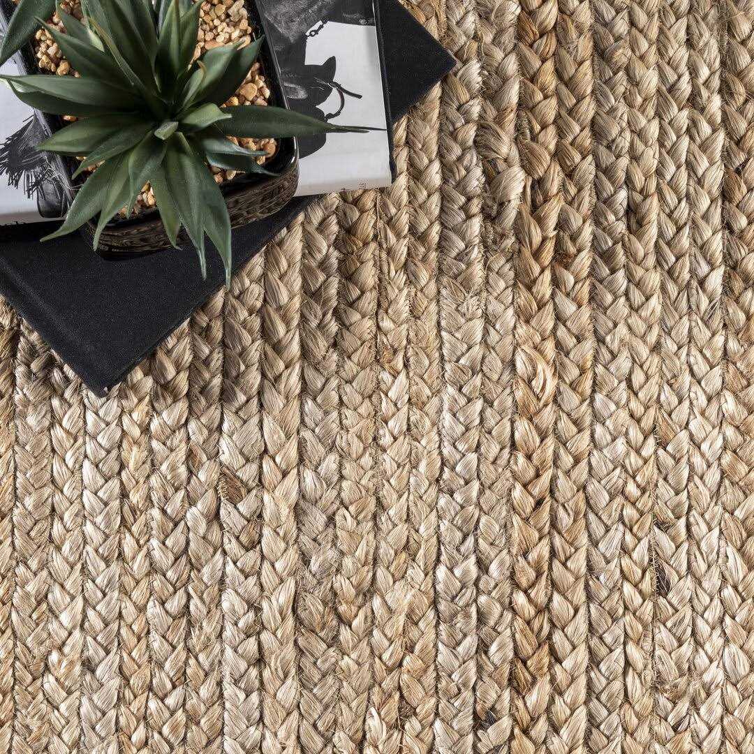 Hand Braided Jute/Sisal Natural Area Rug AllModern Rug - Image 5