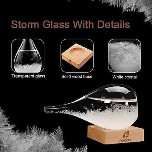 Storm Glass Weather Predictor Snow Globe Christmas Gifts for Men and Women - Image 3
