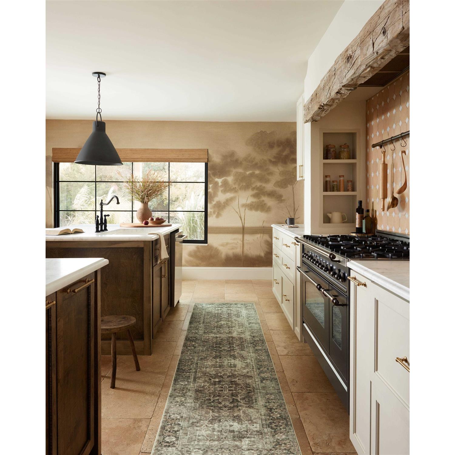 Magnolia Home by Joanna Gaines x Loloi Natural/Sage Sinclair SIN-04 Area Rug - Image 3
