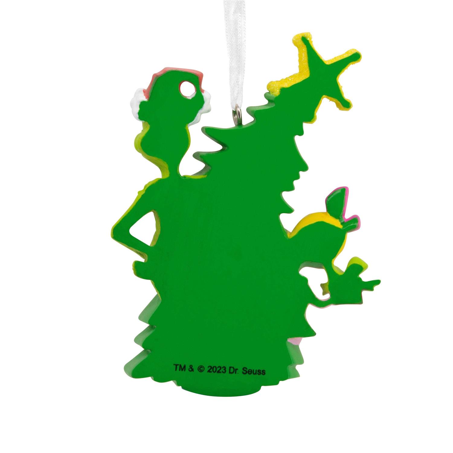 Dr. Seuss's How the Grinch Stole Christmas! Grinch With Cindy-Lou Who Hallmark Ornament - Image 3