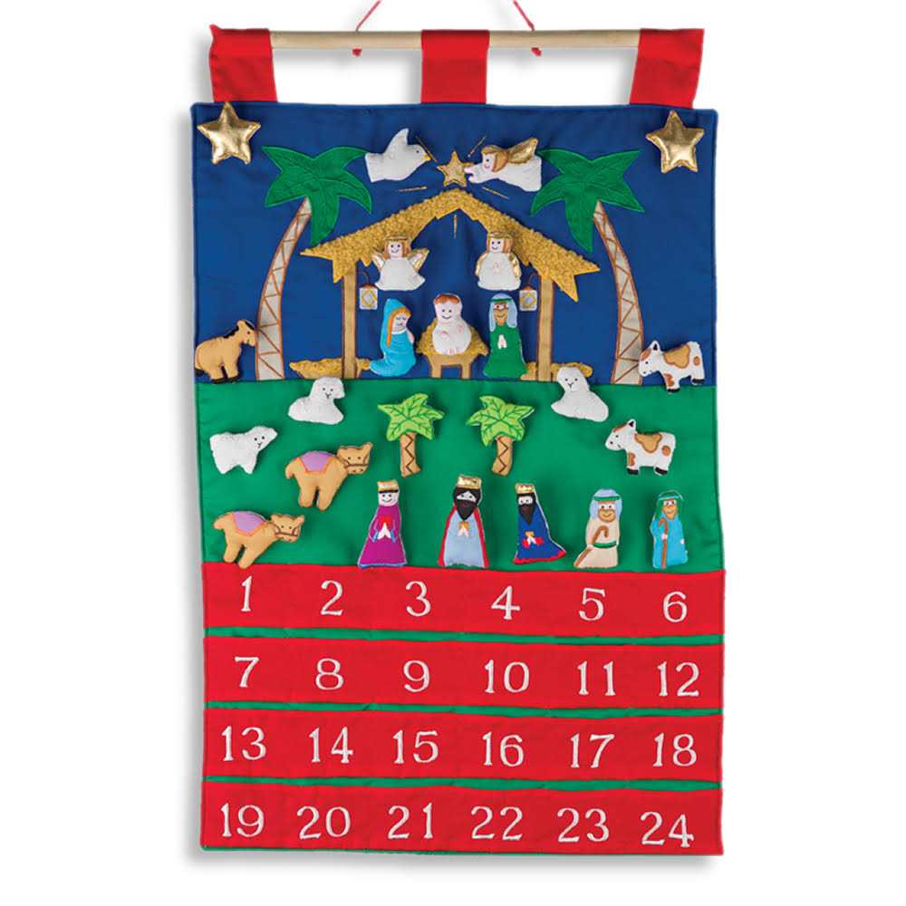 Vermont Christmas Company Fabric Advent Calendar-Nativity - Image 3