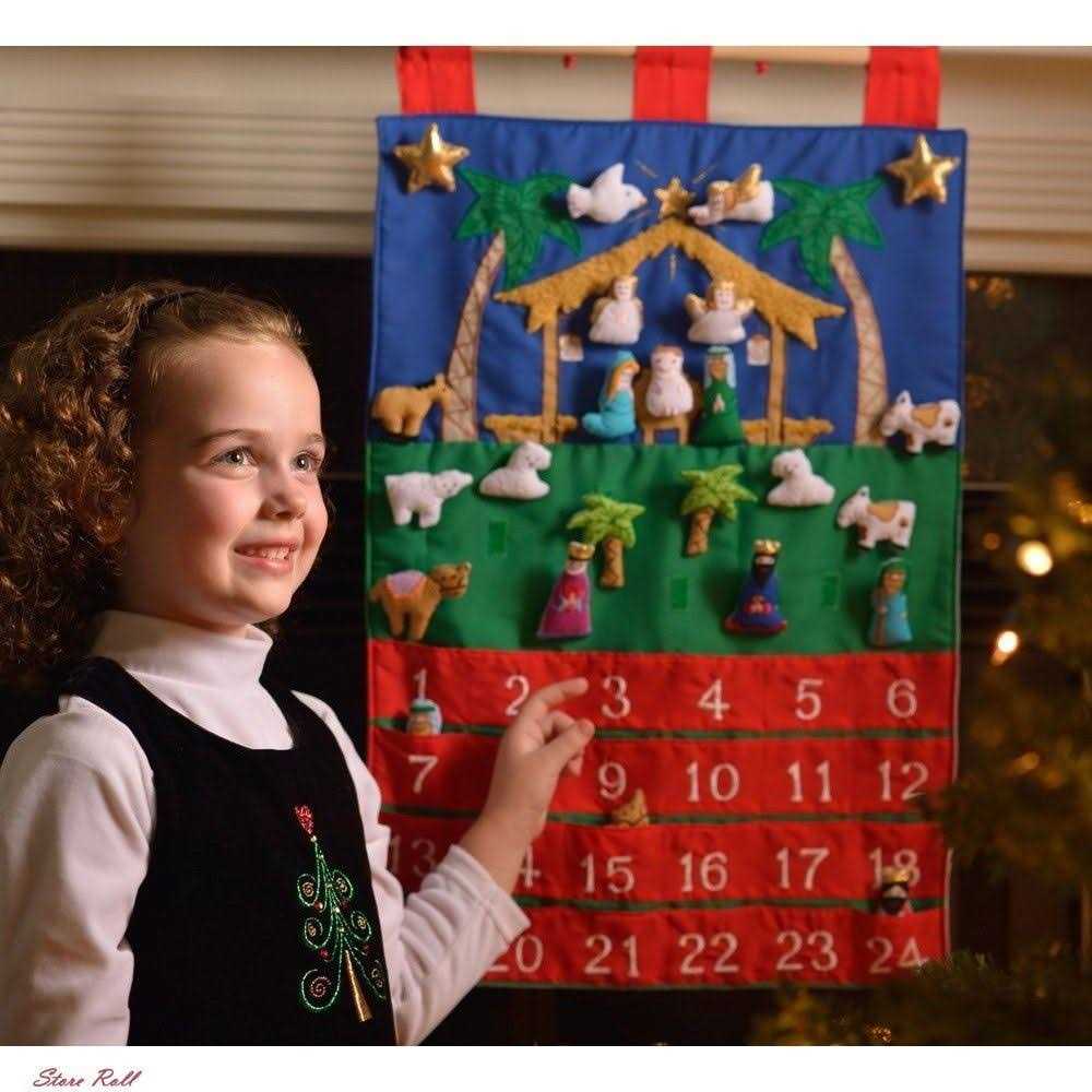Vermont Christmas Company Fabric Advent Calendar-Nativity - Image 4