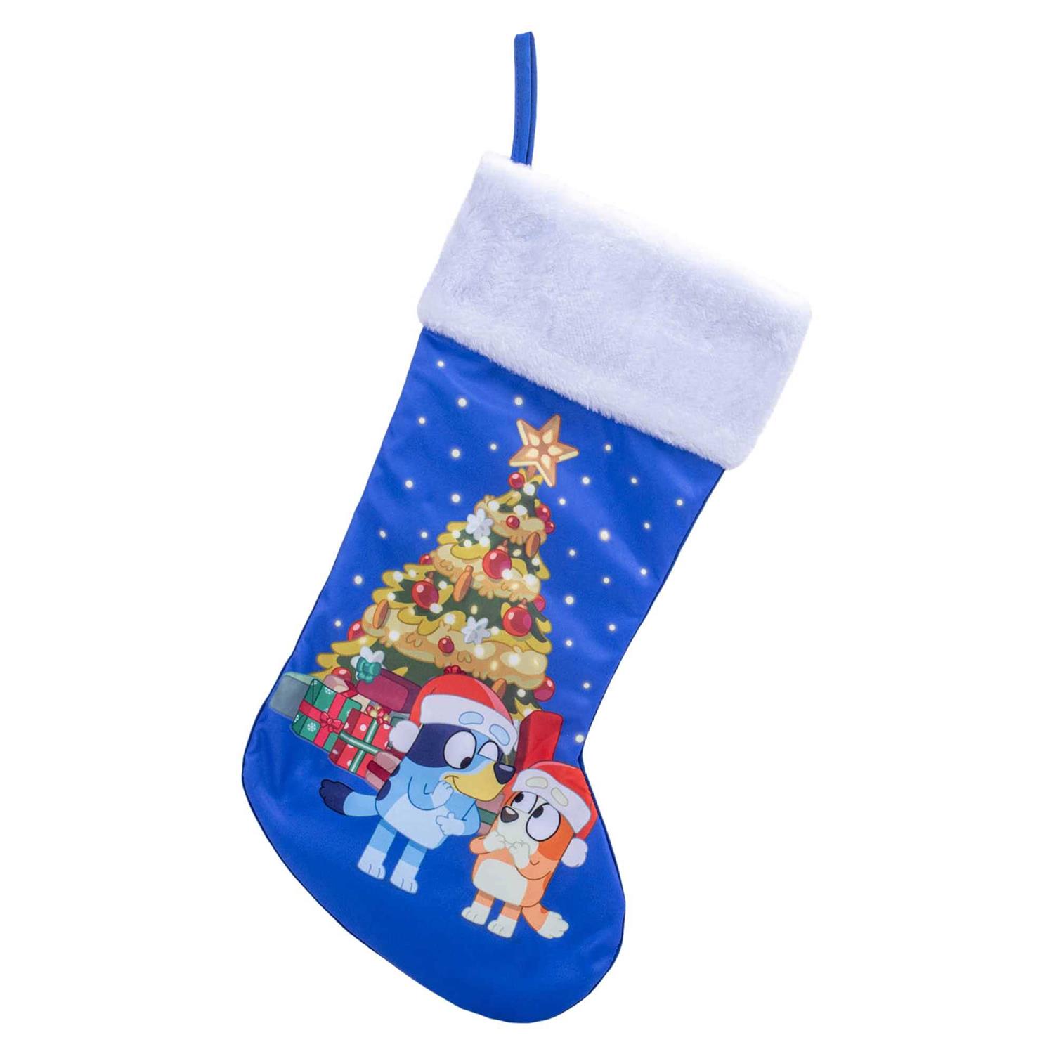 Kurt Adler 19 inch Bluey and Bingo with Tree Christmas Stocking - Image 3