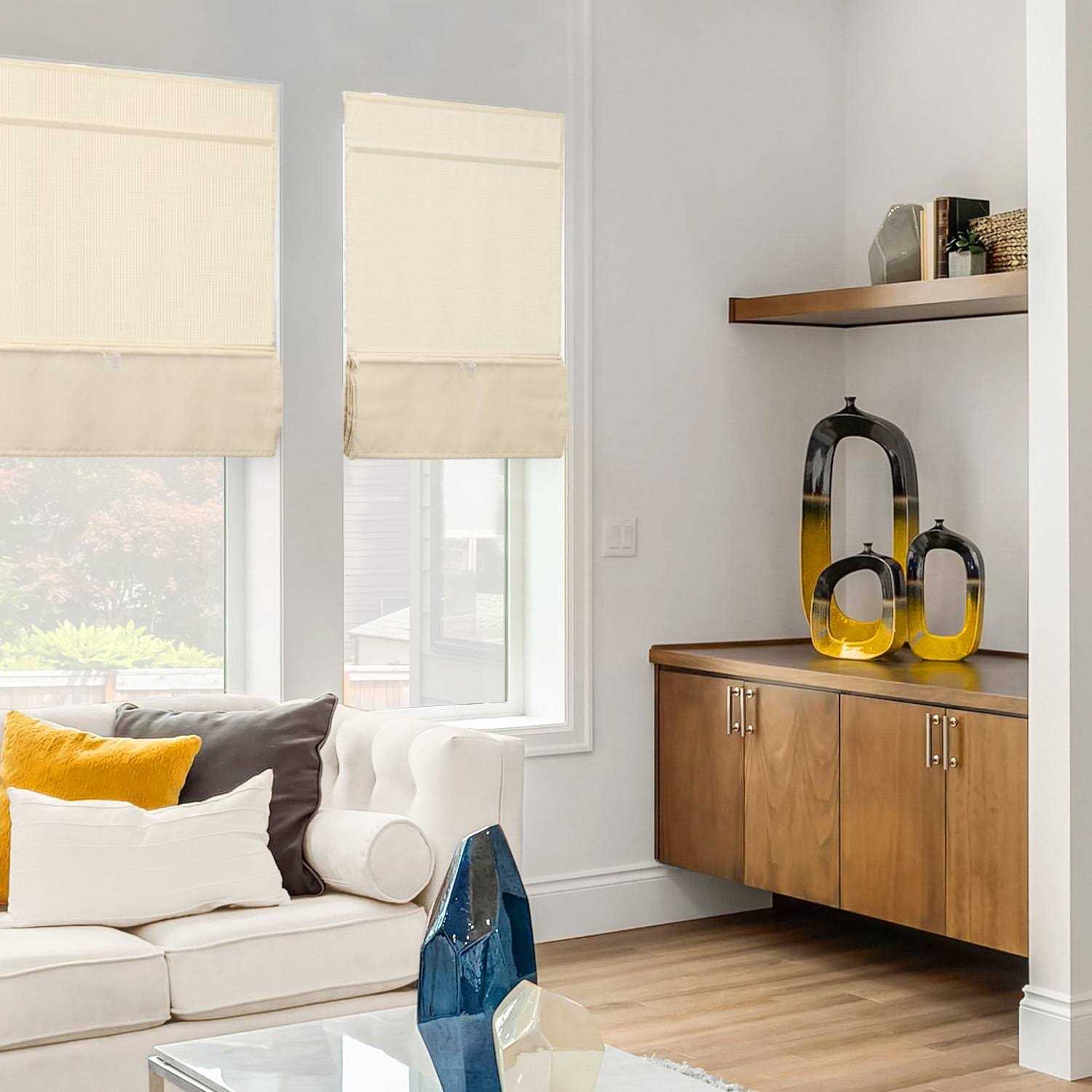 Chicology Blackout Cordless Roman Shades Del Mar 64 - Image 5