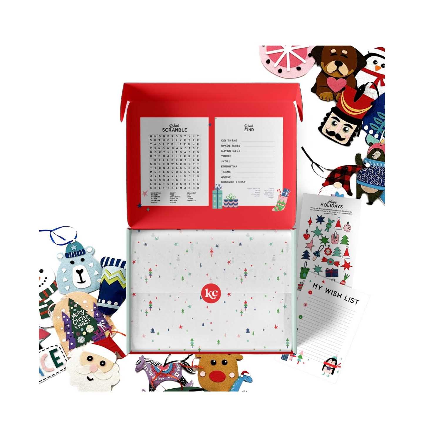 Kids Crafts Countdown to Christmas Felt Craft Kit Advent Calendar - Image 5