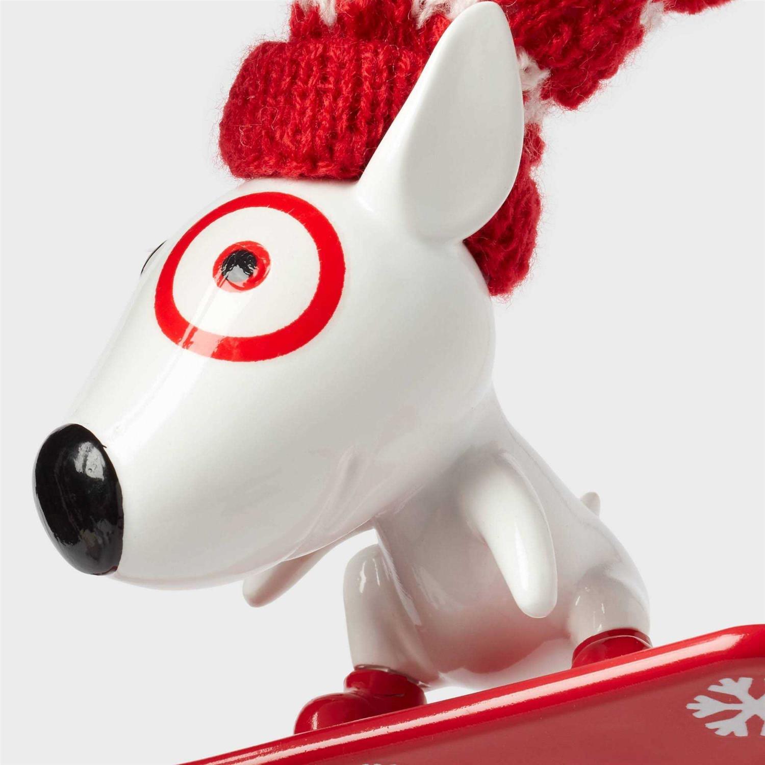 Wondershop Bullseye Riding Snowboard Christmas Tree Ornament White/Red - Image 3