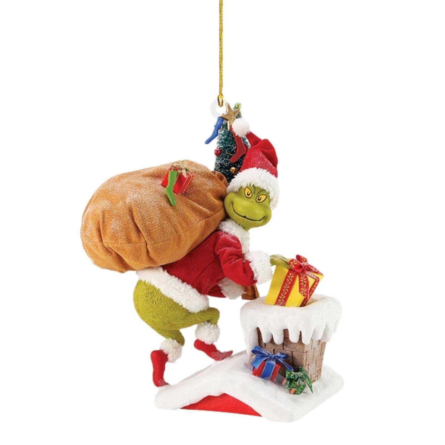 Grinches Christmas Decorations Flat Acrylic Hanging Grinches Ornaments for Christmas Tree - Image 4