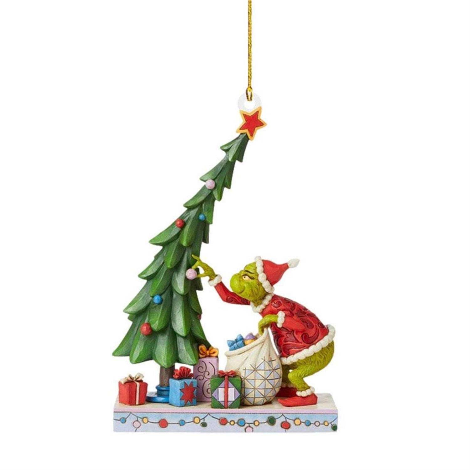 Grinches Christmas Decorations Flat Acrylic Hanging Grinches Ornaments for Christmas Tree - Image 5