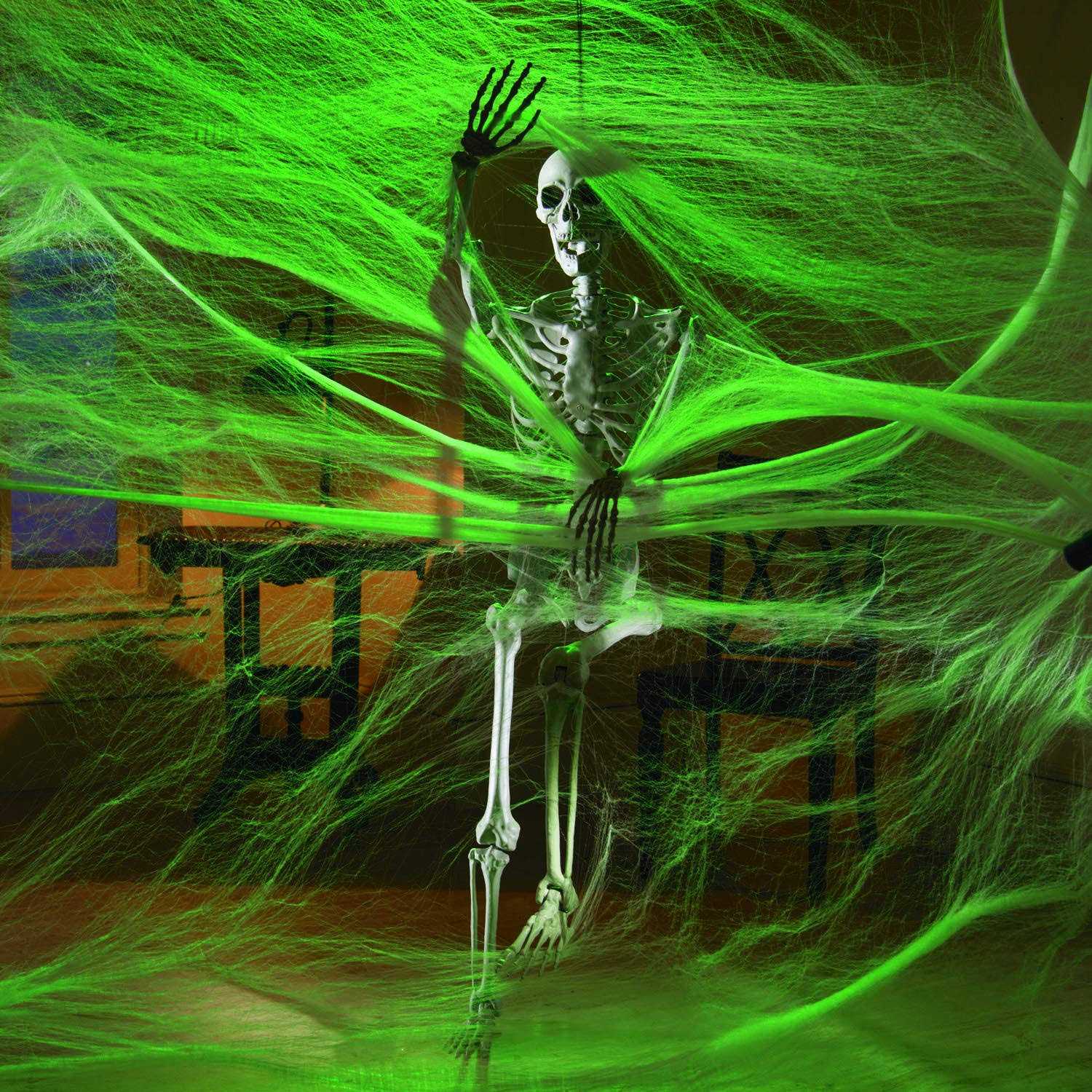 5 Ft Life-Size Posable Skeleton Halloween Decoration - Image 3