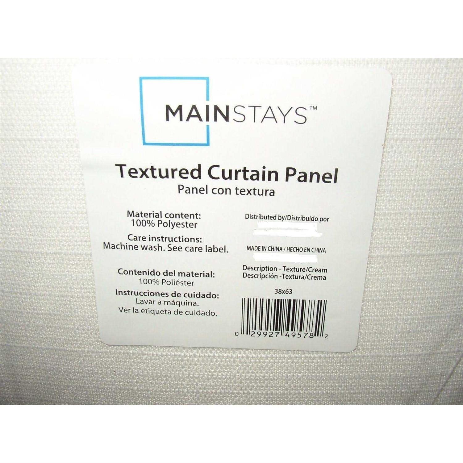 Mainstays Textured Solid Curtain Single Panel - Image 5