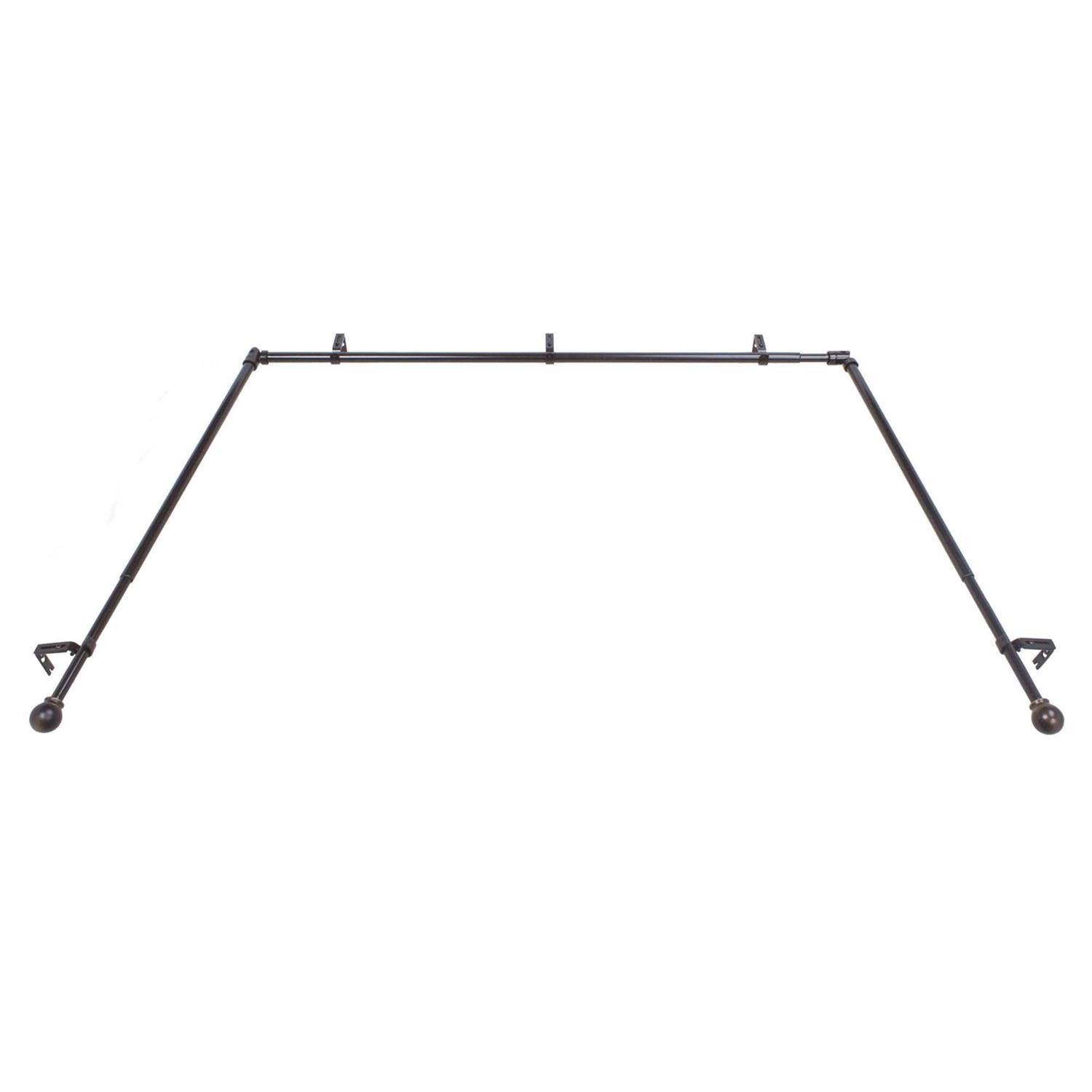 Decopolitan Drapery Bay Window Curtain Rod Set - Image 3