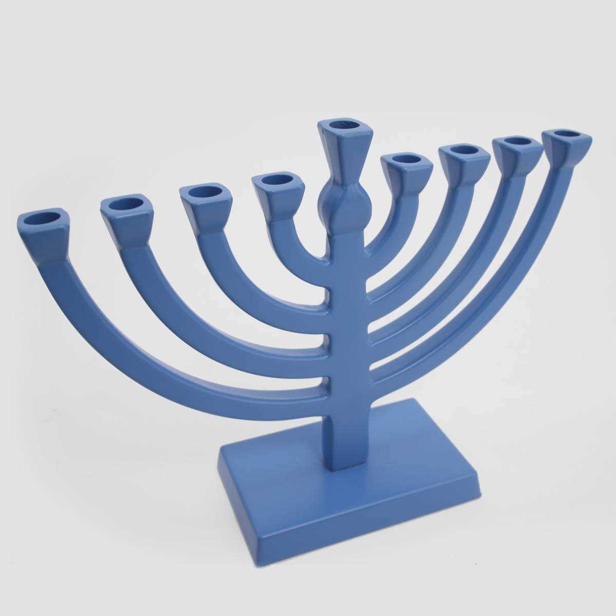 Spritz 5.88x7.75 Menorah Taper Aluminum Alloy Hanukkah Menorah - Image 3