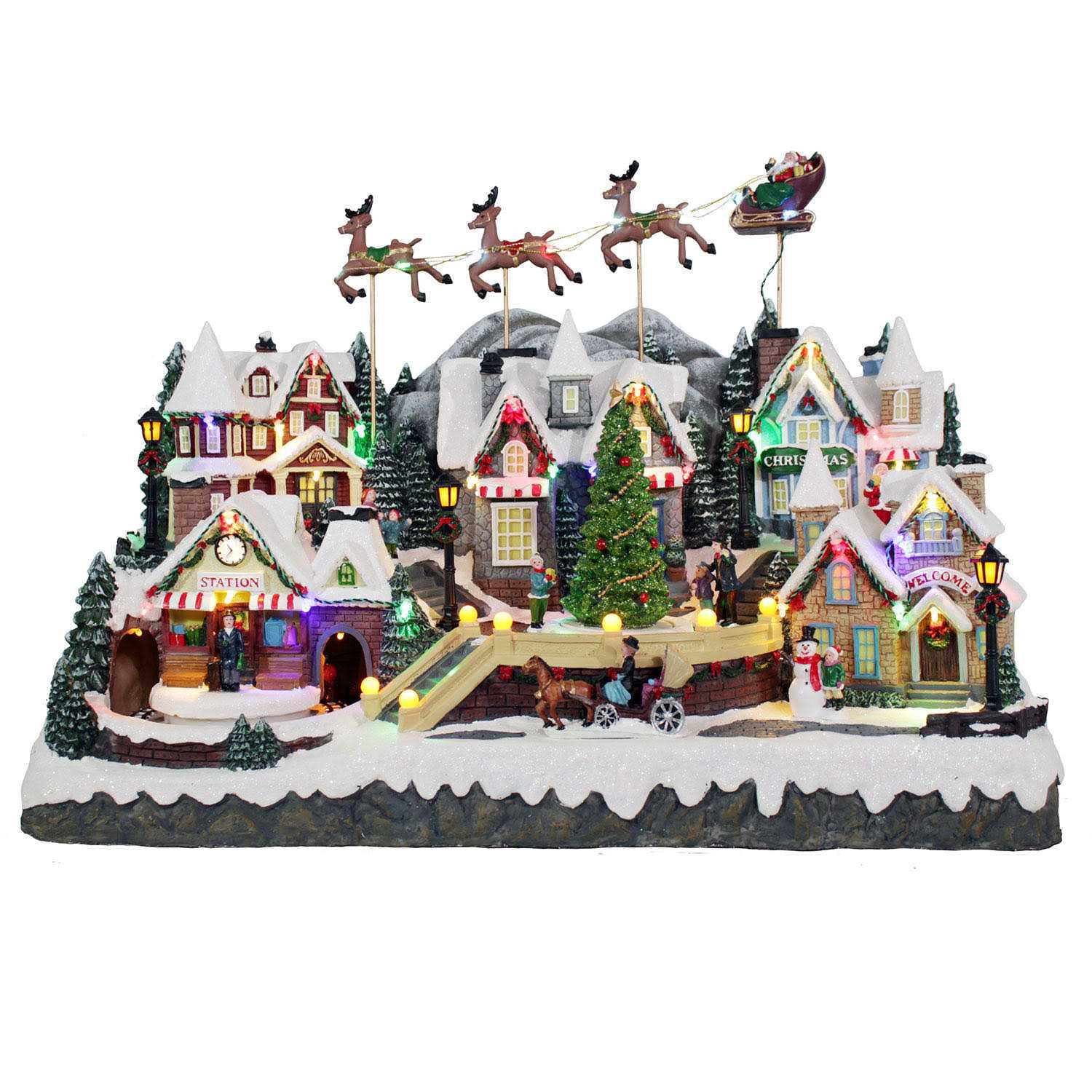 Member's Mark Holiday Animated Village with Lights & Music - Image 4