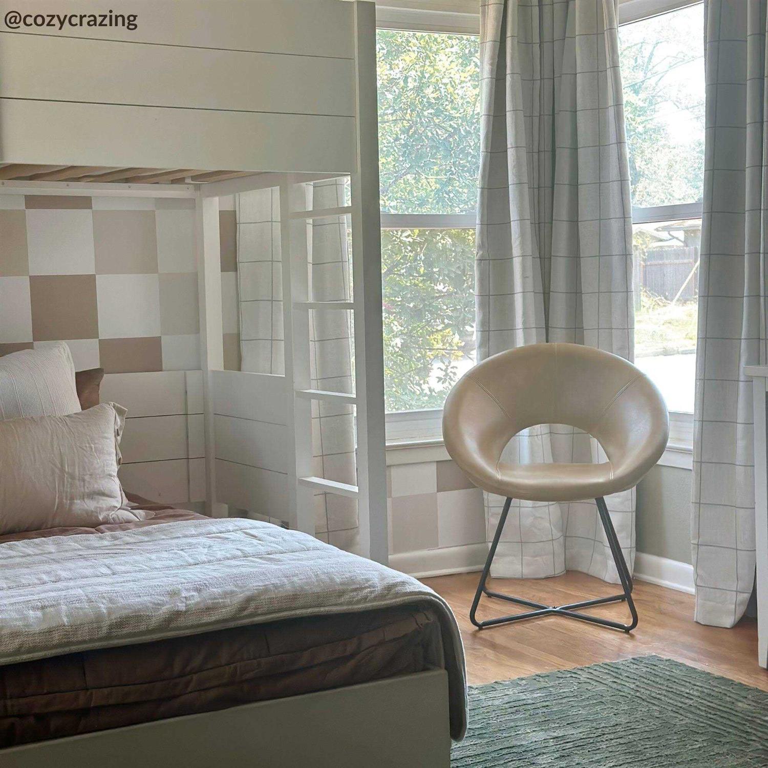 Elrene Brighton Windowpane Plaid Blackout Window Curtain Panel - Image 4