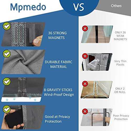 Mpmedo Magnetic Thermal Insulated Door Curtainupgraded-fabric Durable Door Cover Magnetic Door - Image 5