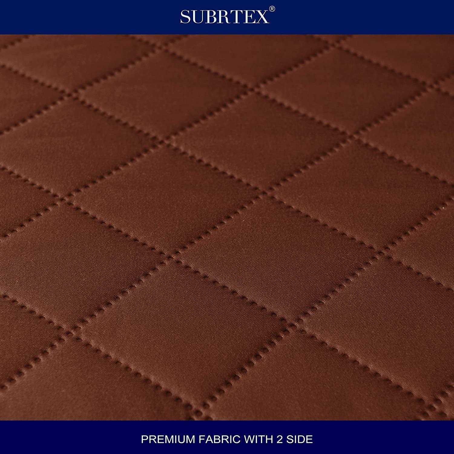 Subrtex Chaise Sofa Cover Reversible Slipcover with Elastic Straps - Image 4