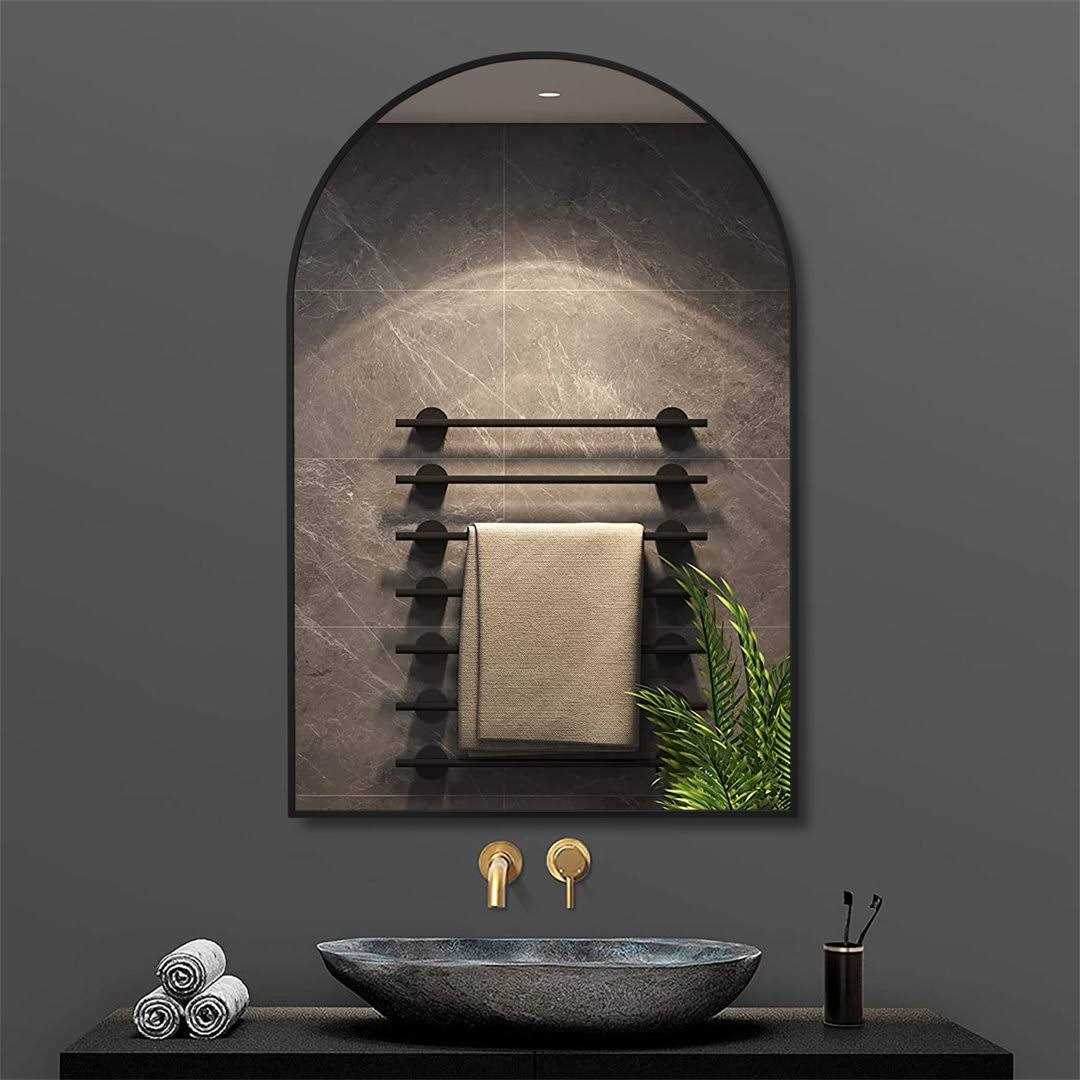 Everly Quinn Rasto Metal Framed Wall Mounted Bathroom / Vanity Mirror - Image 4