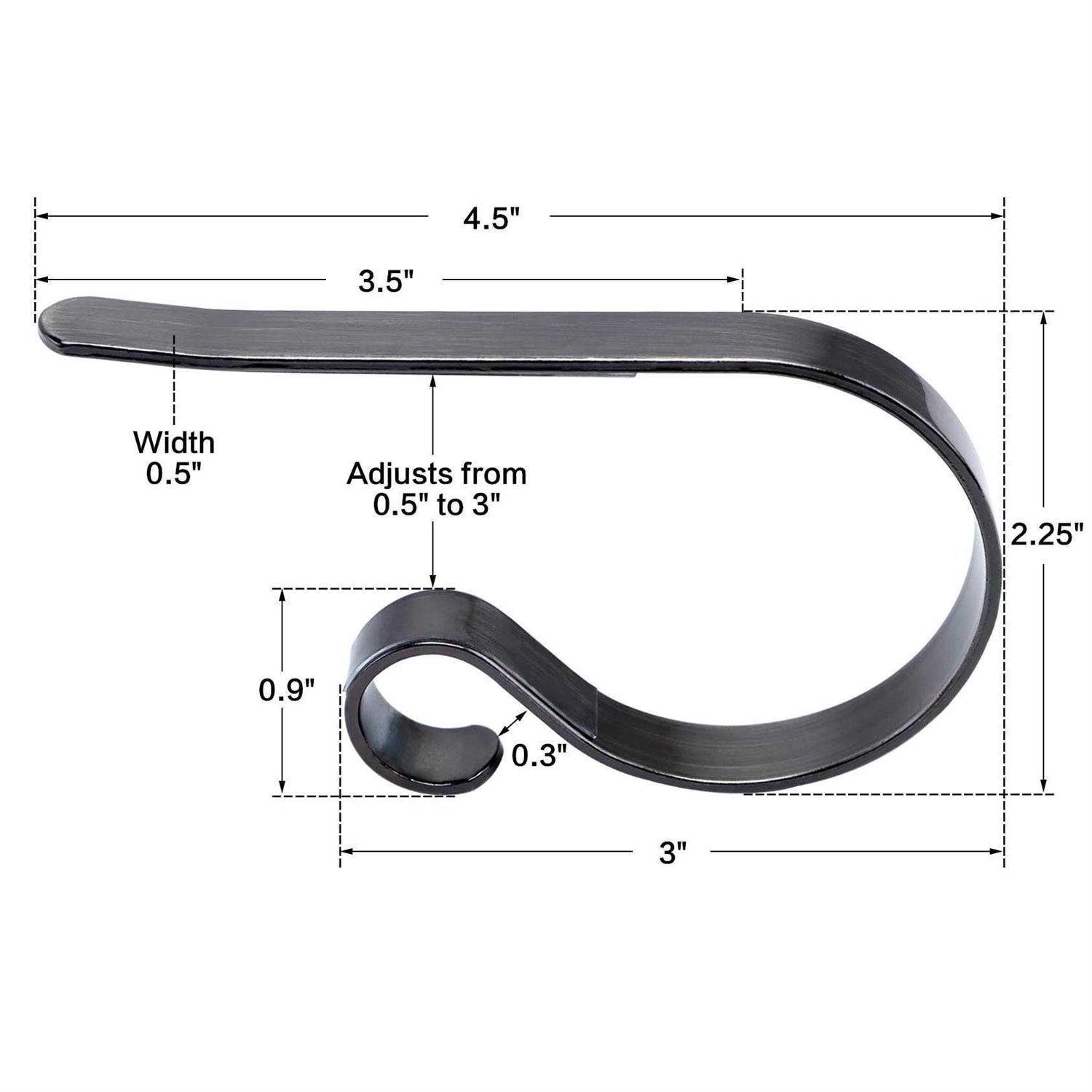 Christmas Stocking Holders For Mantle Set 4,protective Pads Christmas Stocking Holders For Fireplace Mantle,multi-uses Stocking Hooks For Mantle - Image 5