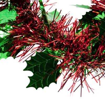 Northlight 50' x Red and Wide Cut Tinsel Christmas Garland - Image 5
