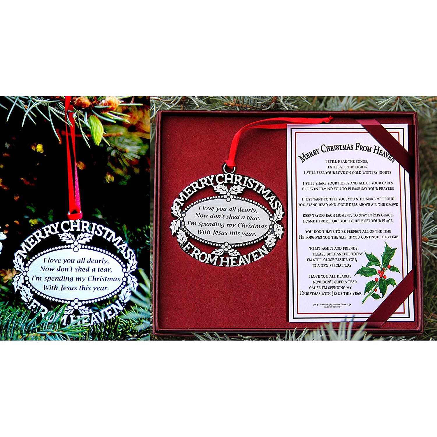 Merry Christmas From Heaven & Pewter Ornament - Image 3