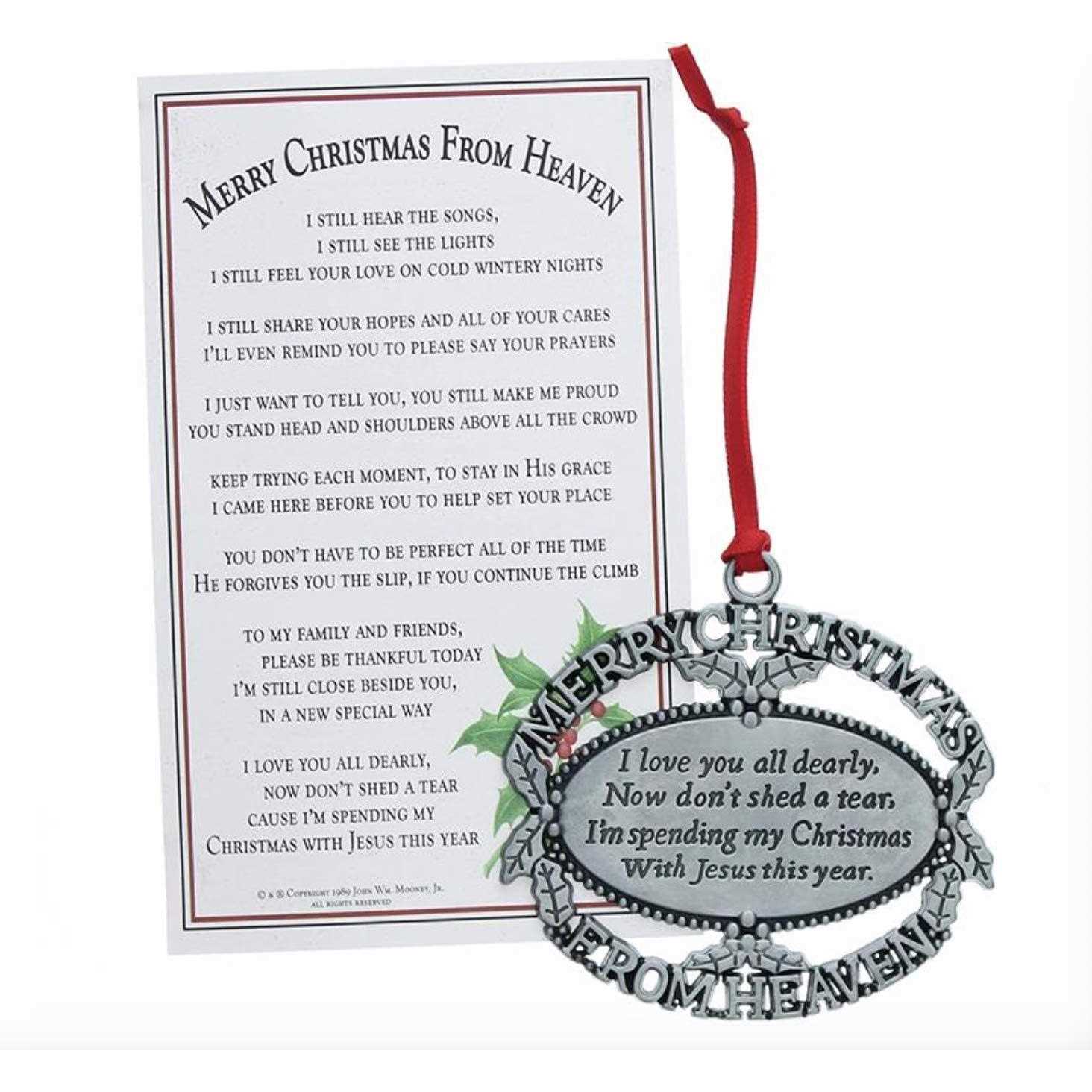 Merry Christmas From Heaven & Pewter Ornament - Image 4