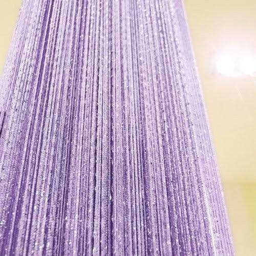 Topixdeals Rare Flat Silver Ribbon Door String Curtain Thread Fringe Window Panel Room Divider Cute Strip Tassel Party Events - Image 3