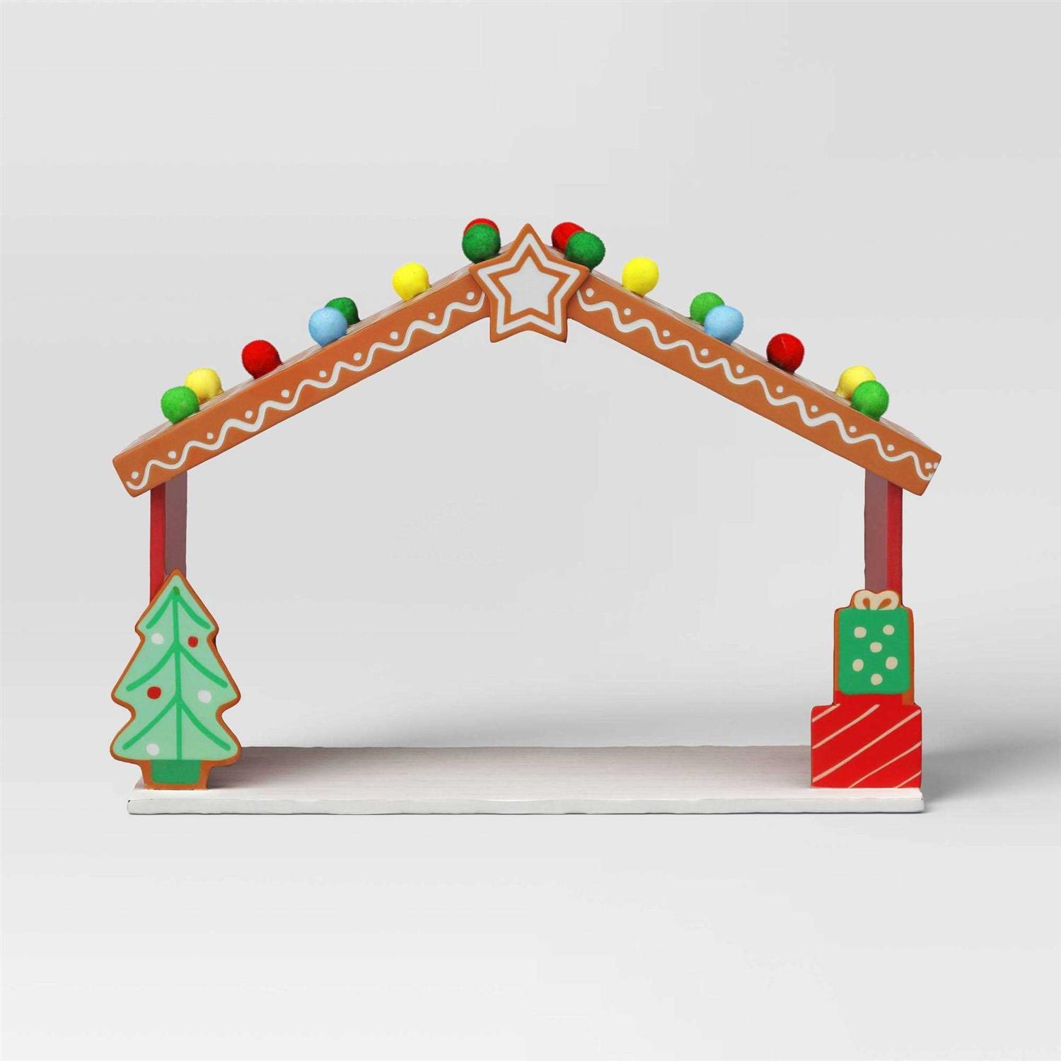 Wondershop 4pc Featherly Friends Gingerbread Fabric Bird Christmas Figurine Set - Image 4