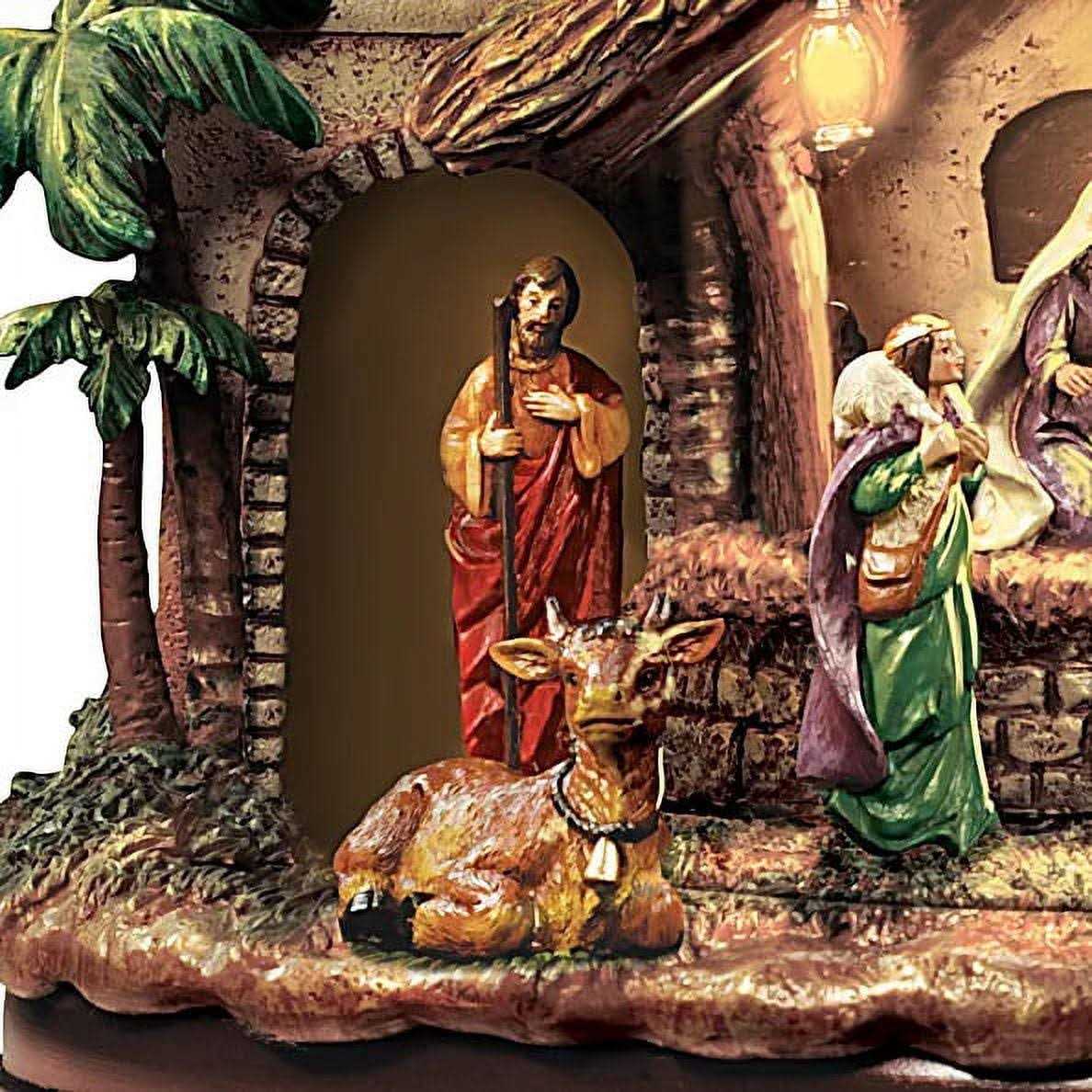 Sculpture Thomas Kinkade Following The Star Nativity Sculpture - Image 4