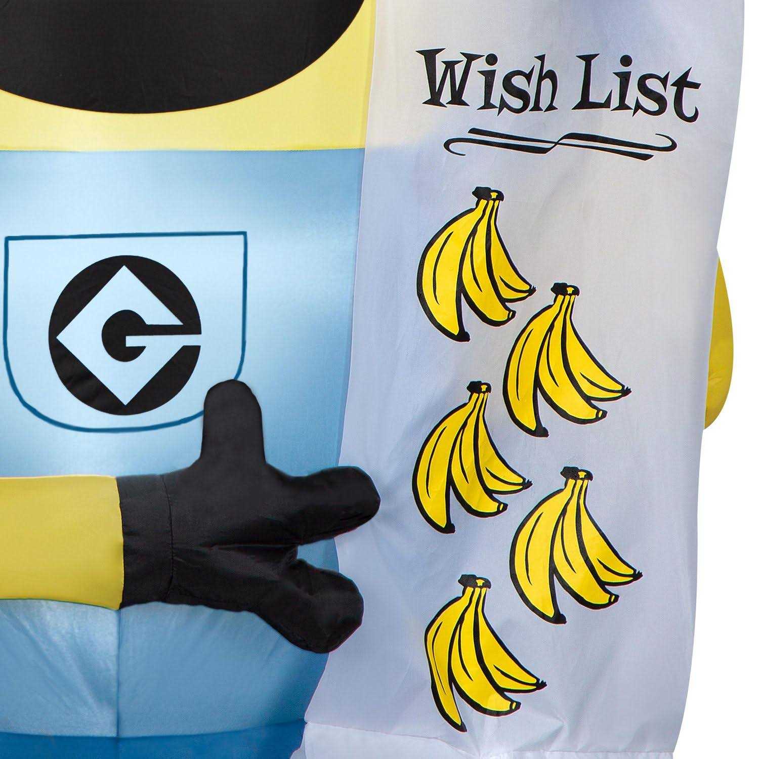 Airblown Inflatables Christmas Minions Dave with Wish List Universal - Image 3