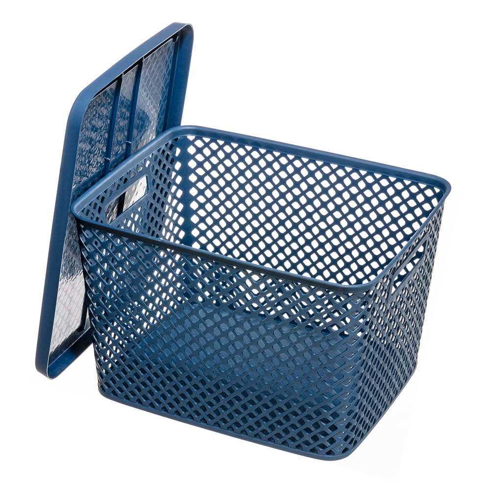 Mainstays Extra Large Decorative Plastic Storage Basket w/Lid - Image 3