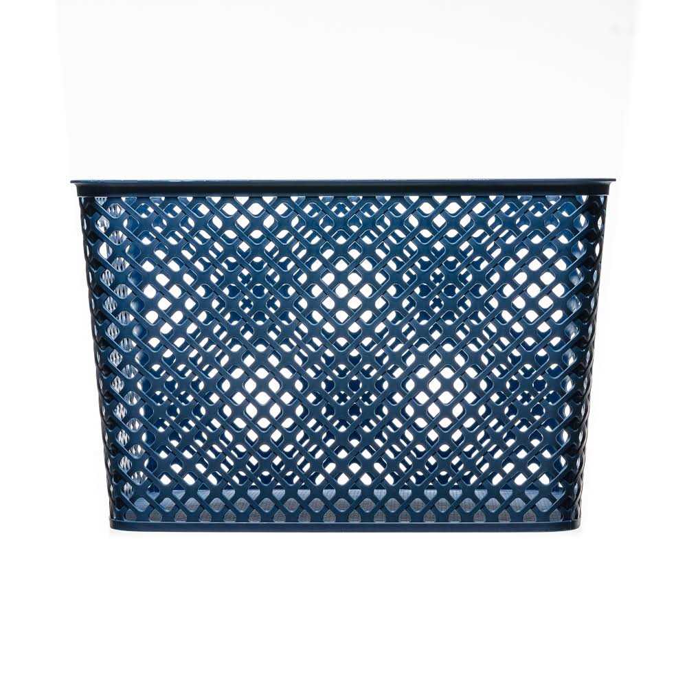 Mainstays Extra Large Decorative Plastic Storage Basket w/Lid - Image 5