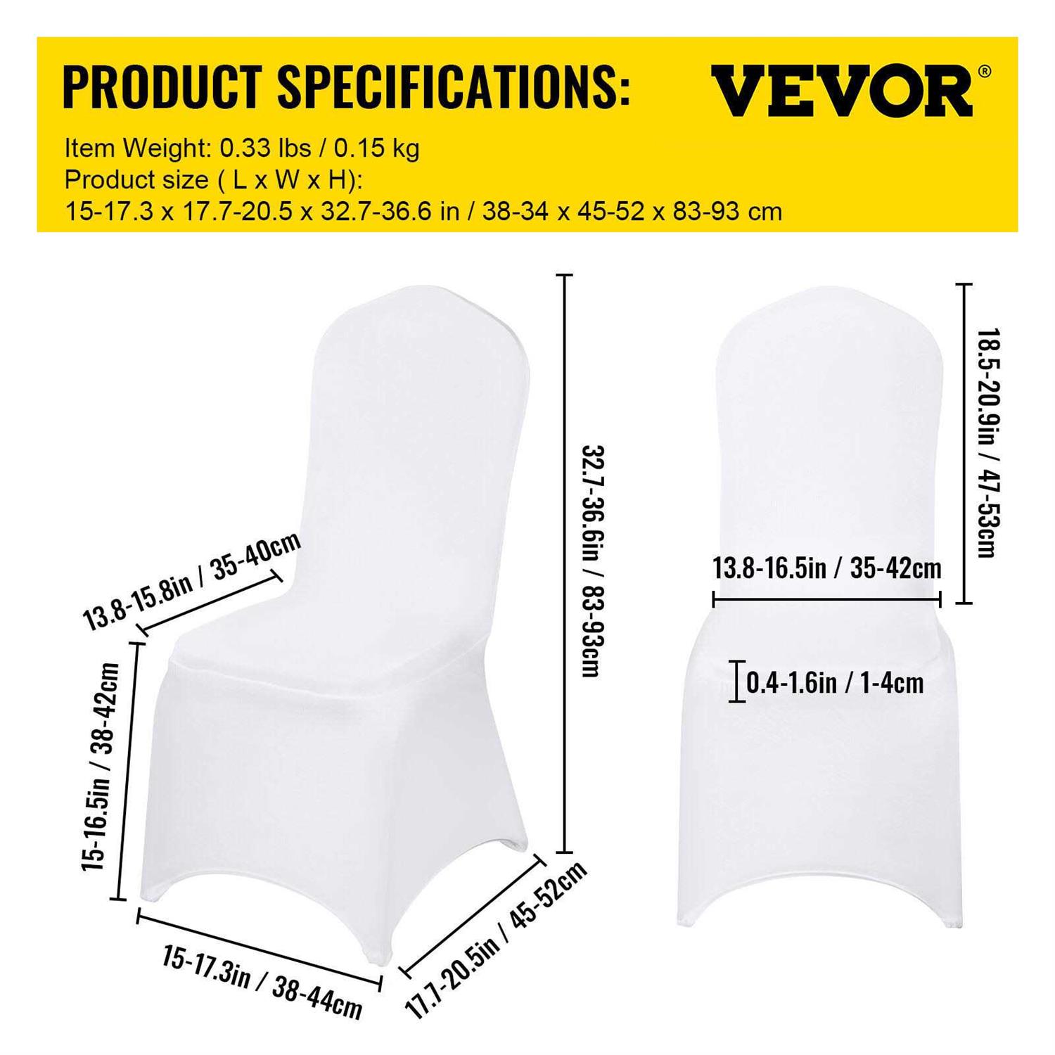 VEVOR Chair Covers Polyester Spandex Chair Cover Stretch Slipcovers - Image 4