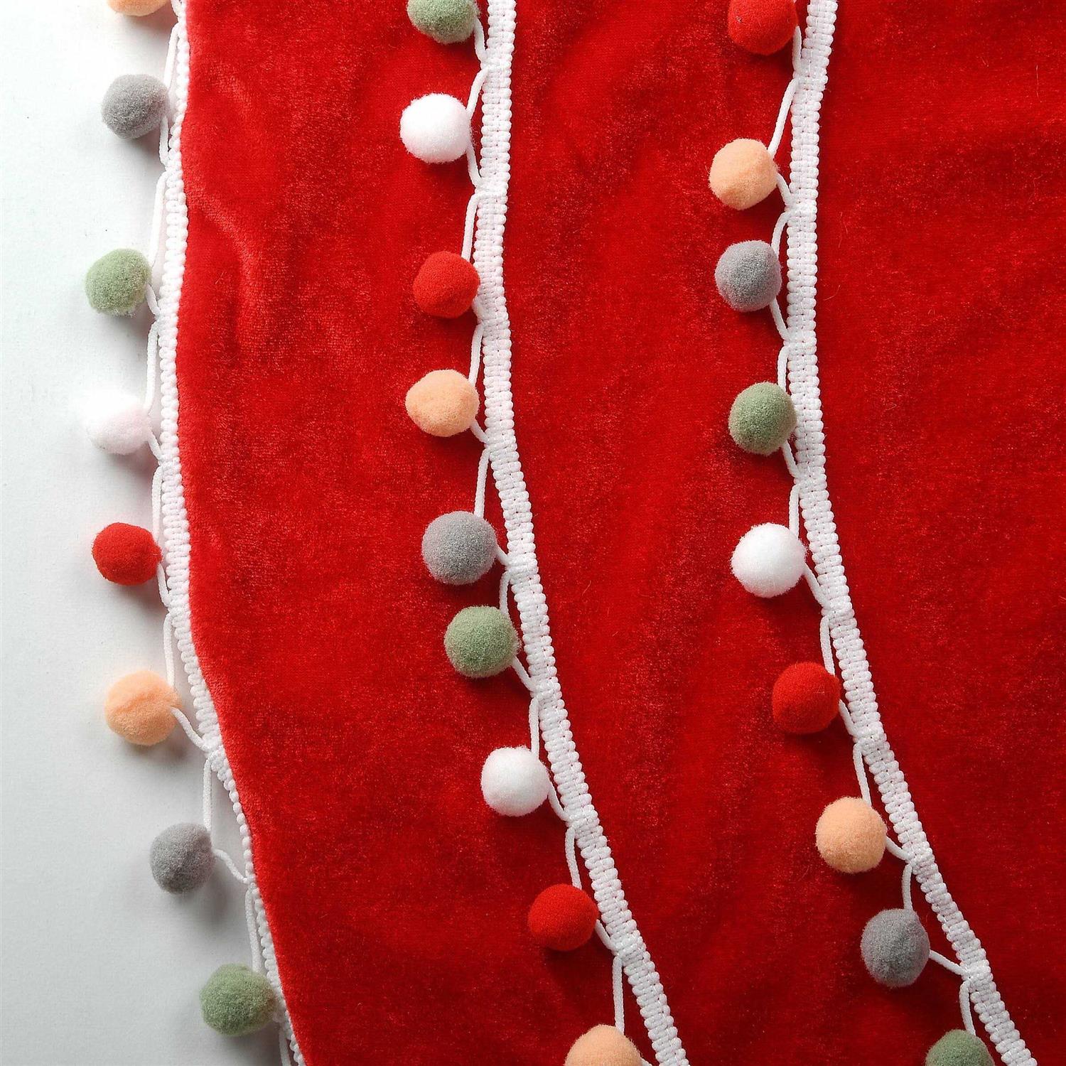 National Tree General Store Collection Red Velvet Tree Skirt - Image 3