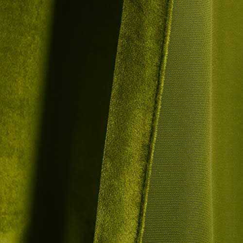 Roslynwood Velvet Curtain Curtains Room Rod Pocket Drapes - Image 4