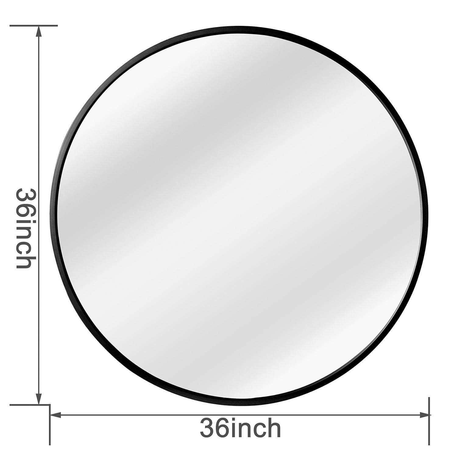 Jill Zarin 36' Elegant Round Metal Wall Mirror - Image 3