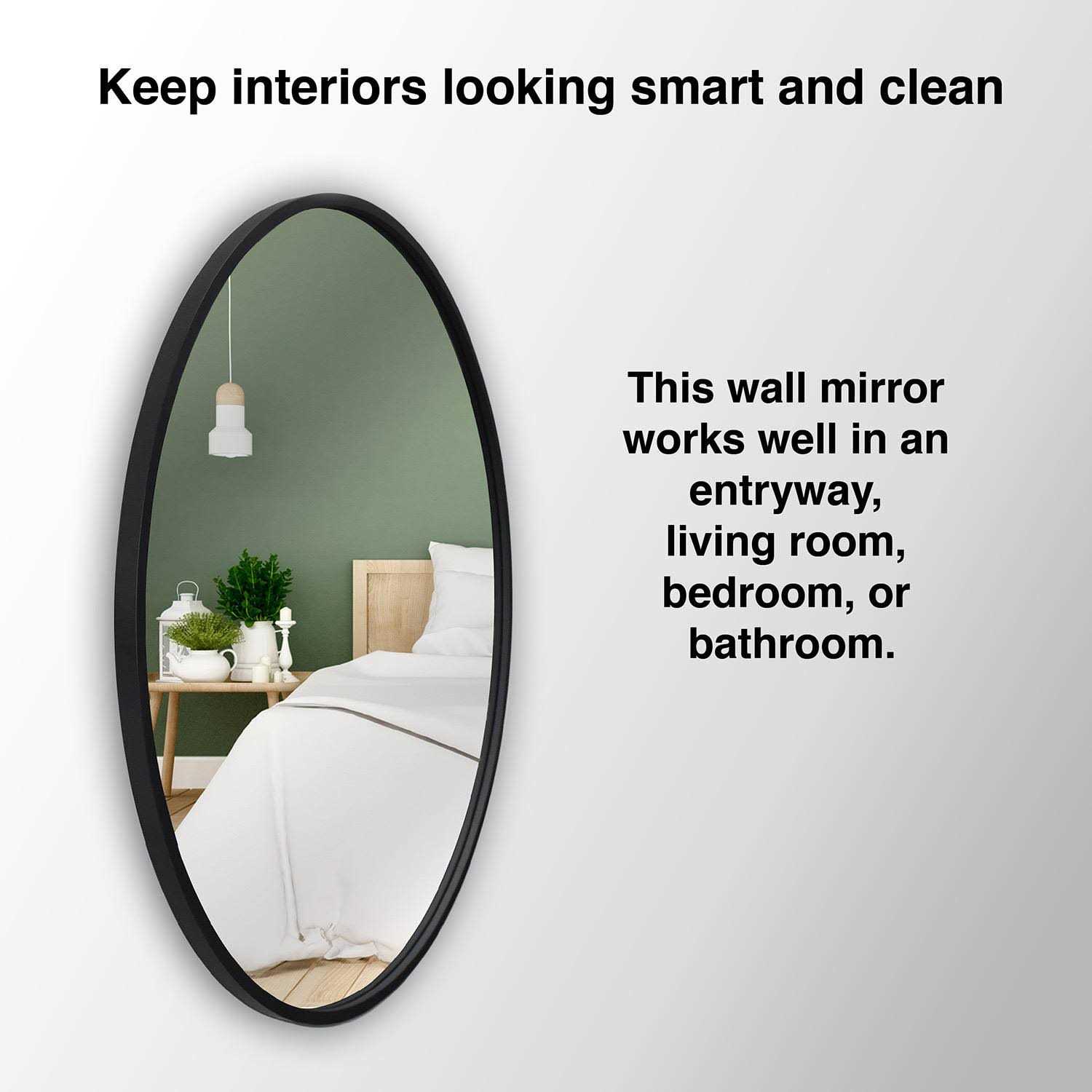 Jill Zarin 36' Elegant Round Metal Wall Mirror - Image 4