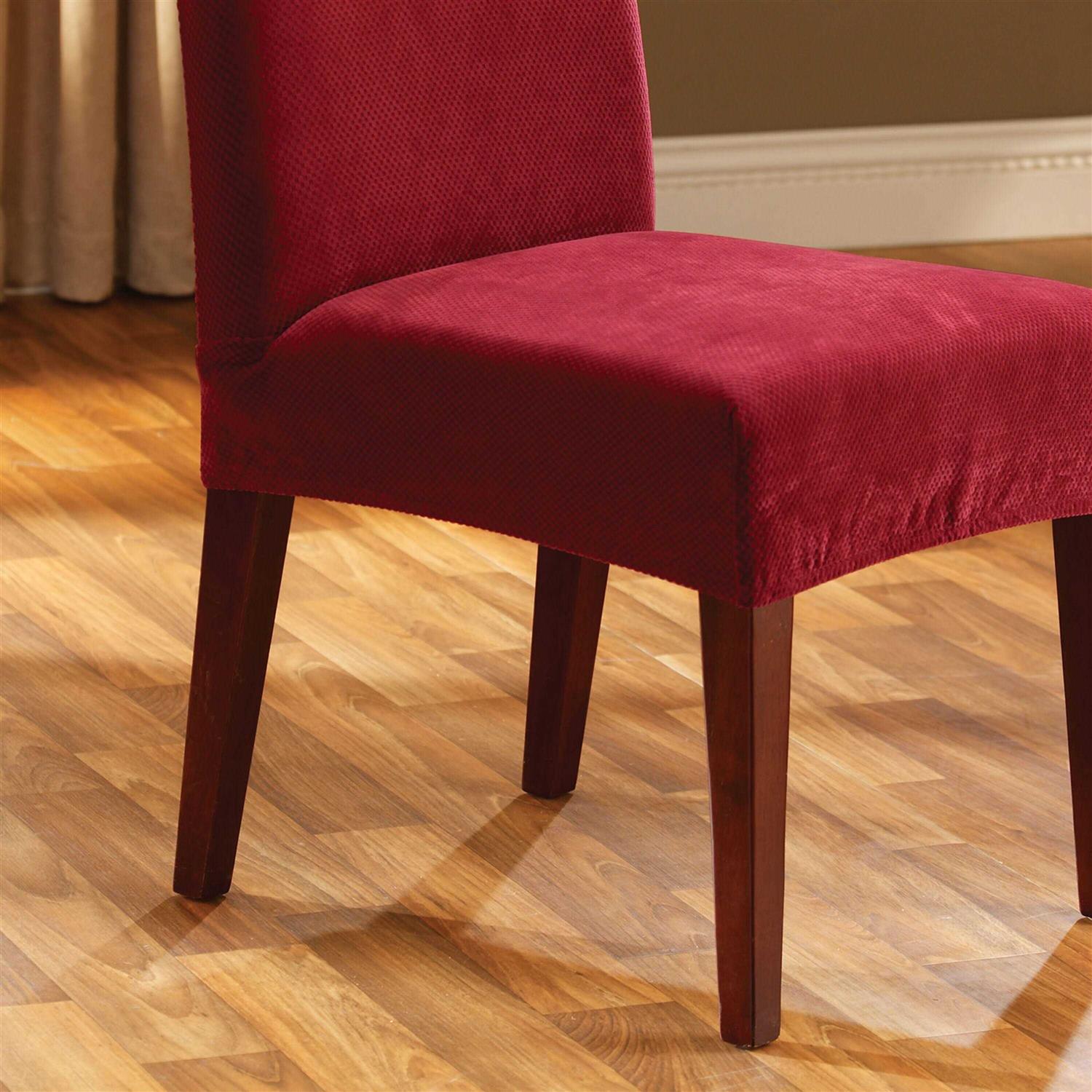 Surefit Stretch Pique Short Dining Chair Slipcover - Image 4