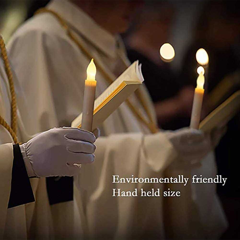 Houdlee Set LED Taper Candles,Warm White Candles - Image 3