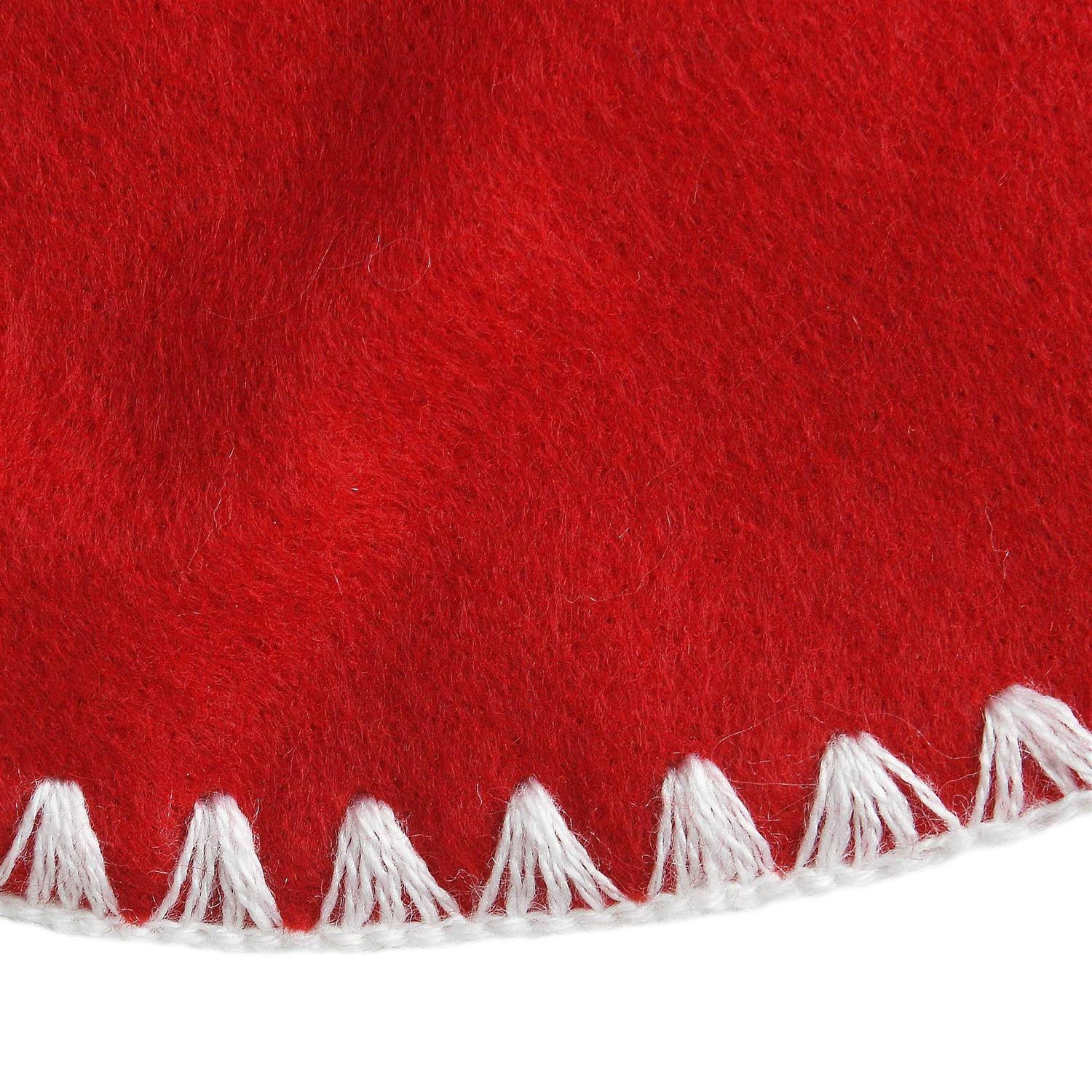 National Tree Company General Store Scalloped Red Christmas Tree Skirt - Image 5